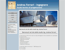 Tablet Screenshot of andreaferrari.ingegnere.it